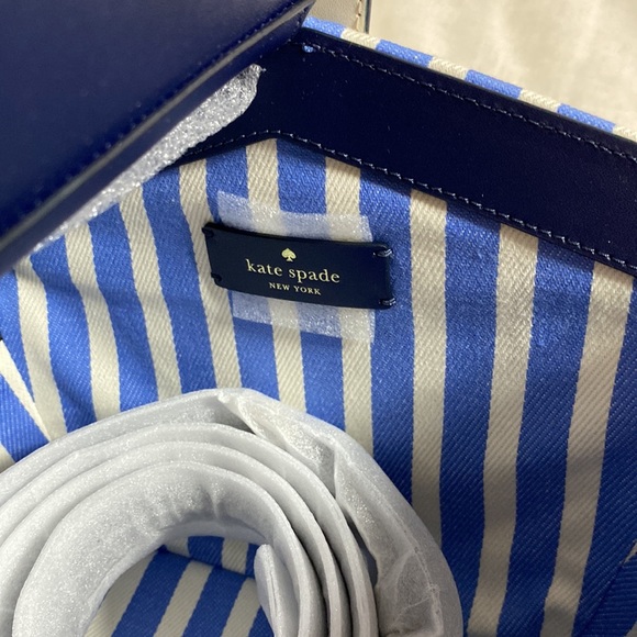 Kate Spade Flutter Fly (Butterfly) Picnic Basket Crossbody in Blue - Picture 9 of 16